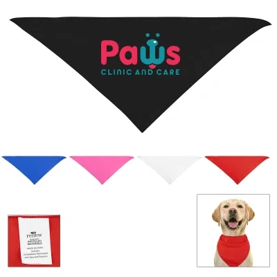 Large Triangle rPET Pet Bandana — view 2