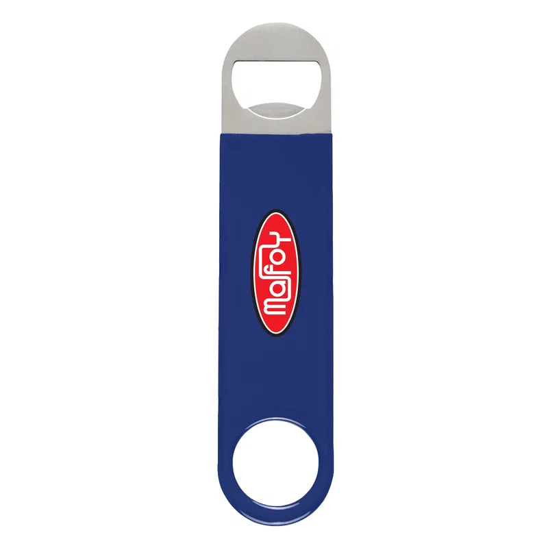 Large Vinyl Coated Stainless Steel Bottle Opener — view 2