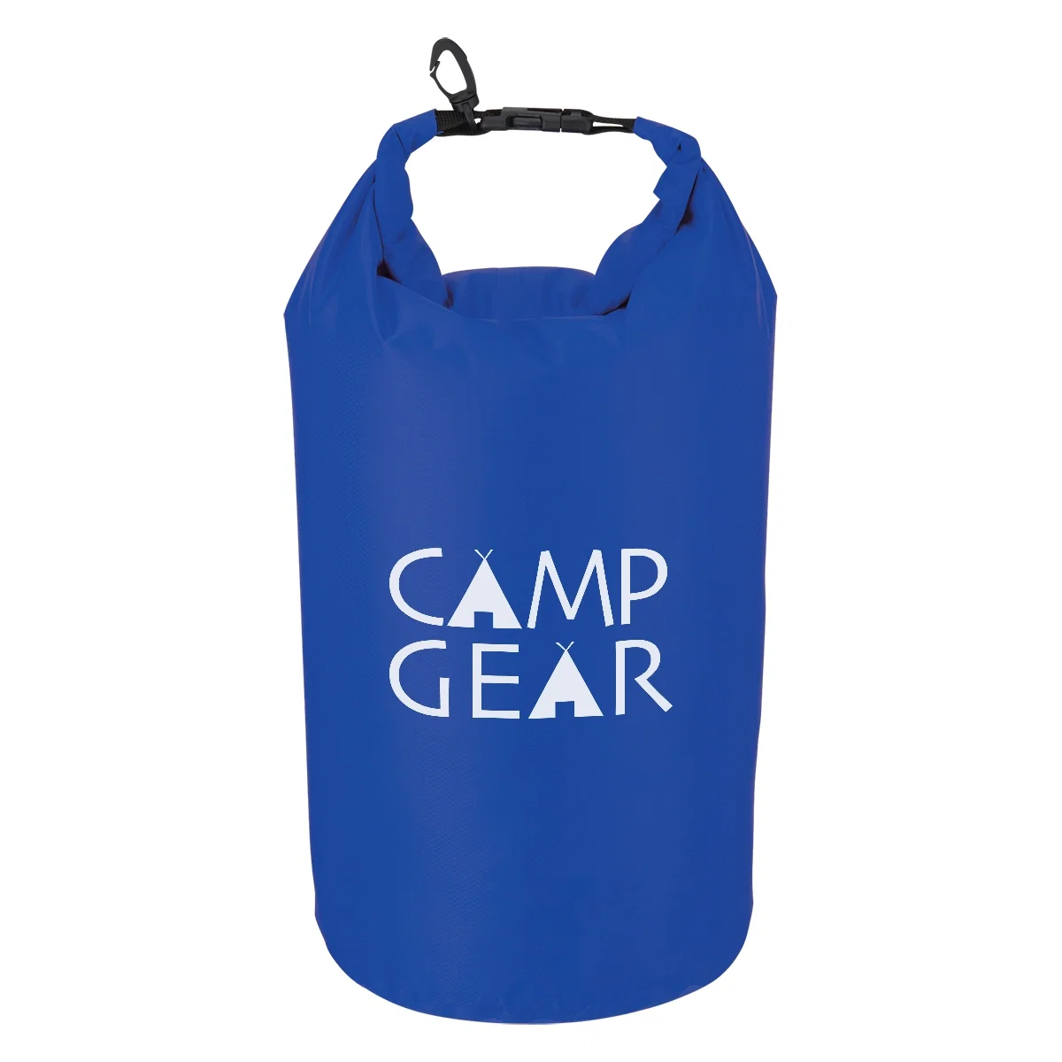 Tall cylindrical sack seen from the side