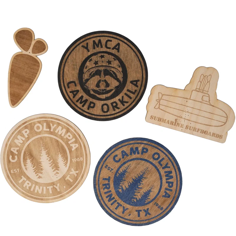 Wood Stickers 4 W X 4 H — view 4