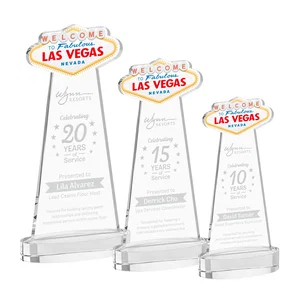 Starfire Crystal Las Vegas Sign Award on Alberton Oval Base