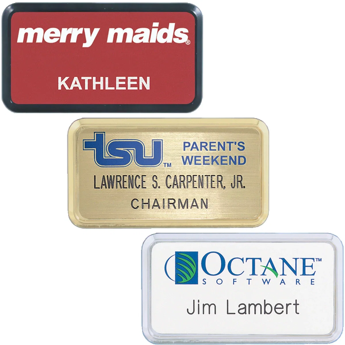 Las Vegas Plastic Name Badge (Standard Size 1-13/16" x 3-5/16"