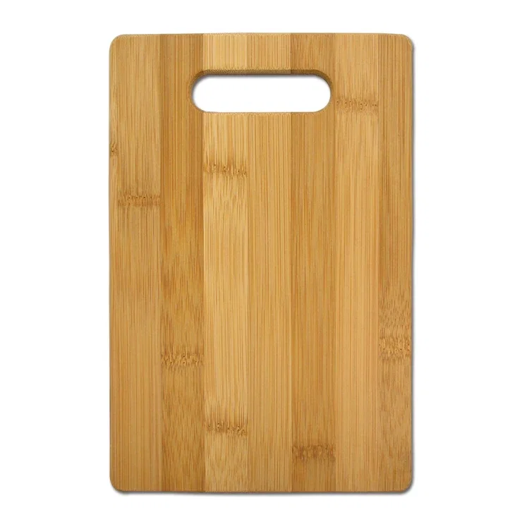 Laser-Engravable Bamboo Cutting Board. Small bamboo cutting board with laser engraving for closing gifts, view 2