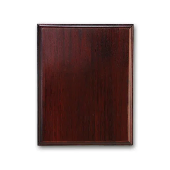 Custom Mahogany Walnut Wall Plaque with Direct Laser Engraving for donor appreciation