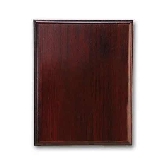 Custom Mahogany Walnut Wall Plaque with Direct Laser Engraving for graduation ceremonies