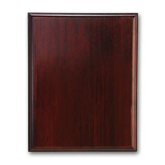 Custom Mahogany Walnut Wall Plaque with Direct Laser Engraving for safety achievement programs