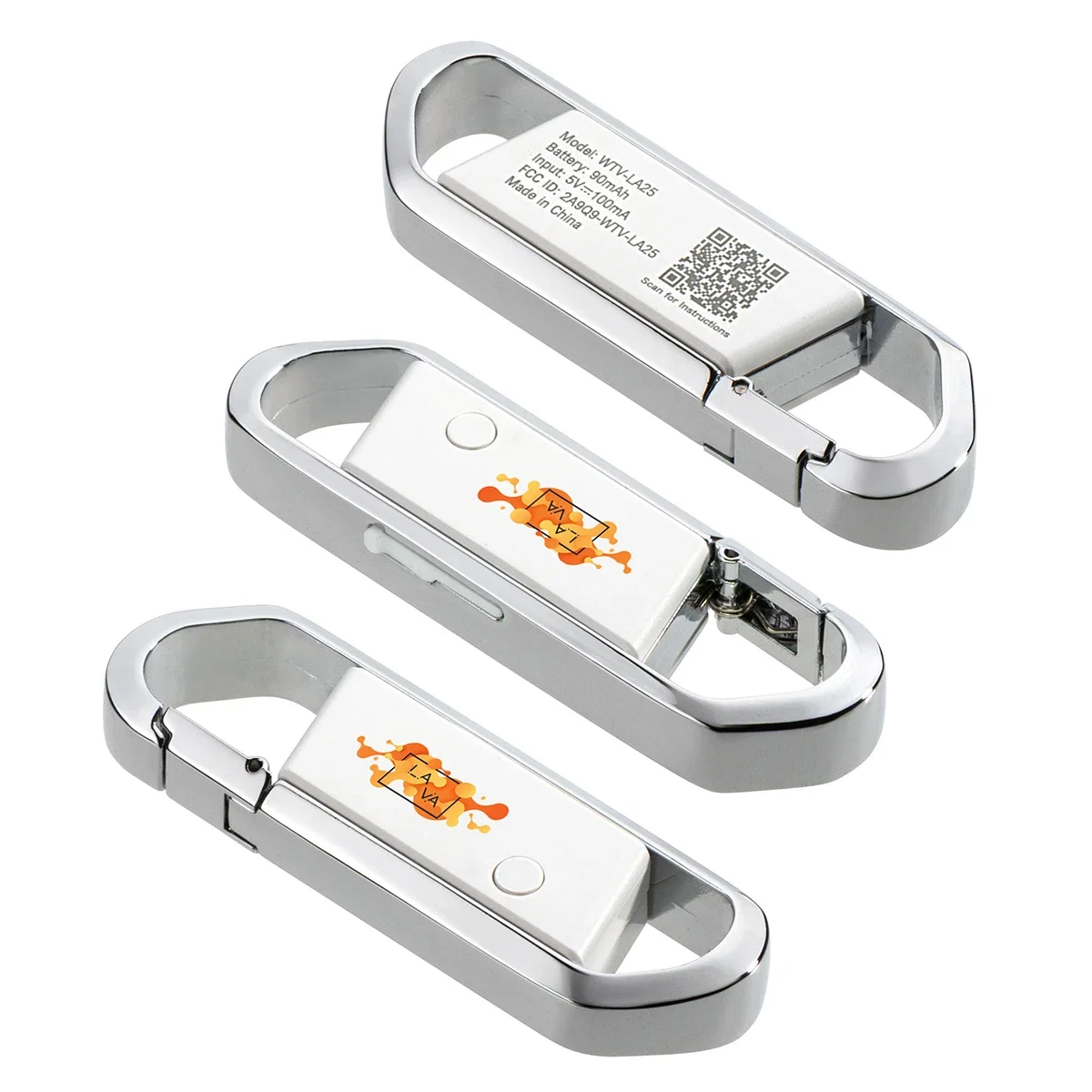 Side profile of the custom Latitude Anti-Lost Tracker Keyring