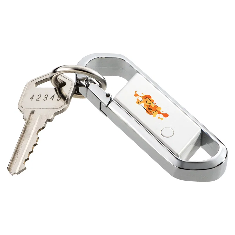 Latitude Anti-Lost Tracker Keyring in use, attached to a set of keys