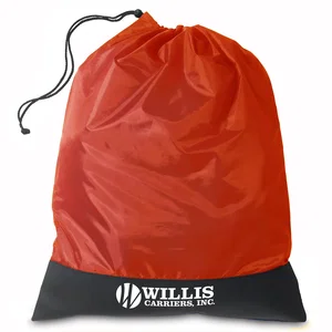 Dormster Drawstring Laundry Bag, 21.75" x 27.5", Polyester with Vinyl Panel, Full-Color Imprint