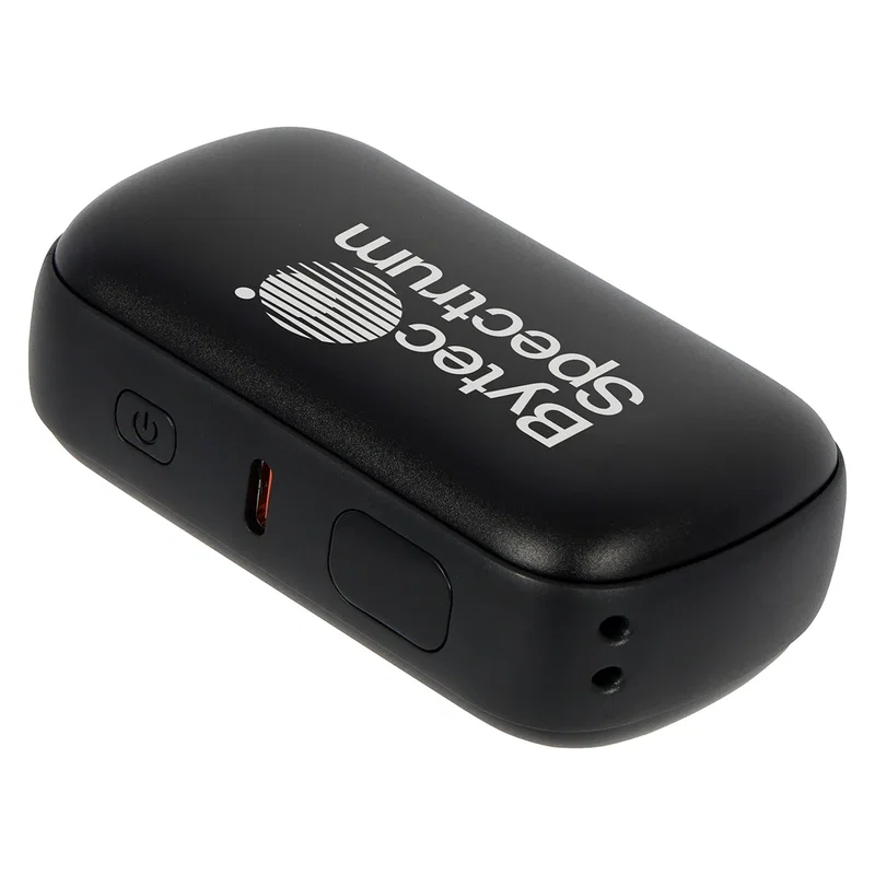 Lava Power Bank in use, charging a smartphone via USB-C cable