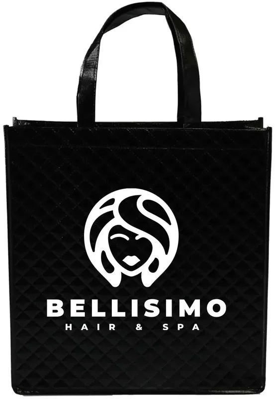 Reflective Metallic Non-Woven Tote (1 Color Imprint) — view 2