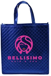 Personalized Metallic Tote Bags (2 Color Imprint)