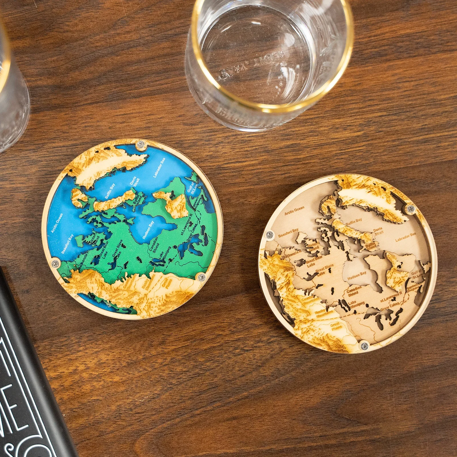 Layered Wood Coaster — view 2