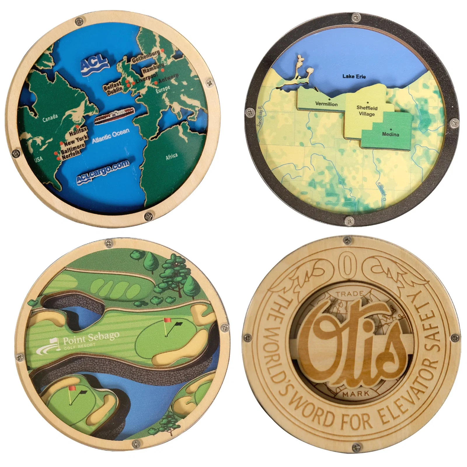 Layered Wood Coaster — view 3