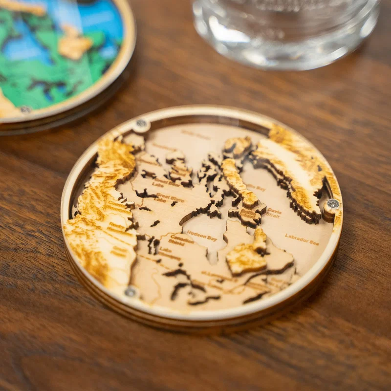 Layered Wood Coaster — view 8