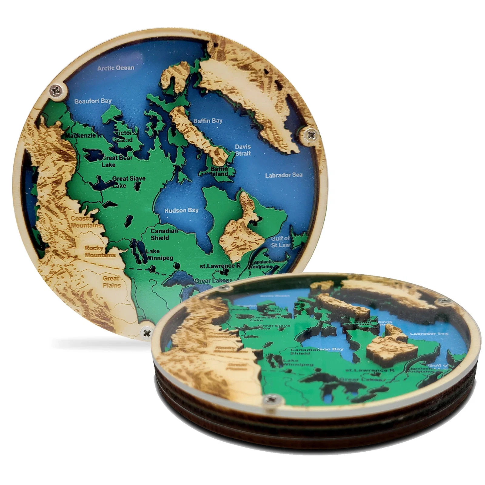 Layered Wood Coaster — view 9