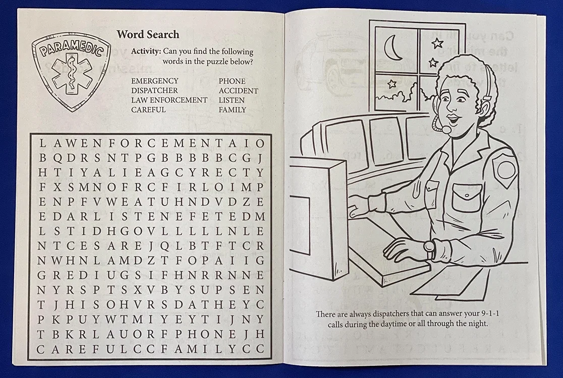 Learn About 9-1-1 Coloring Book — view 2
