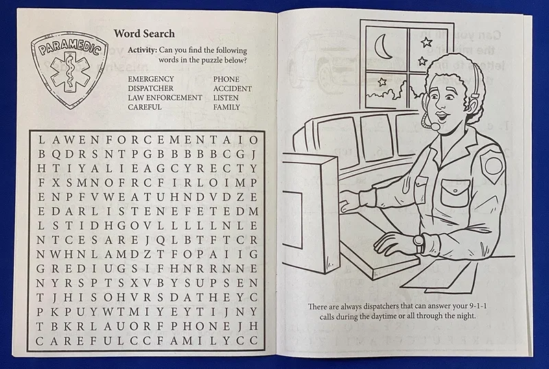 Learn About 9-1-1 Coloring Book — view 2