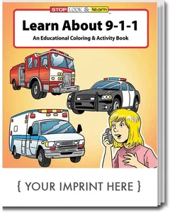Learn About 9-1-1 Coloring Book