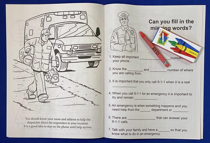Learn About 9-1-1 Coloring Book — view 3