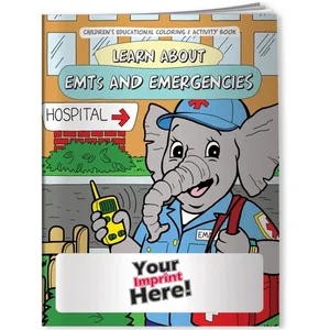 Learn About EMTs and Emergencies Coloring Book