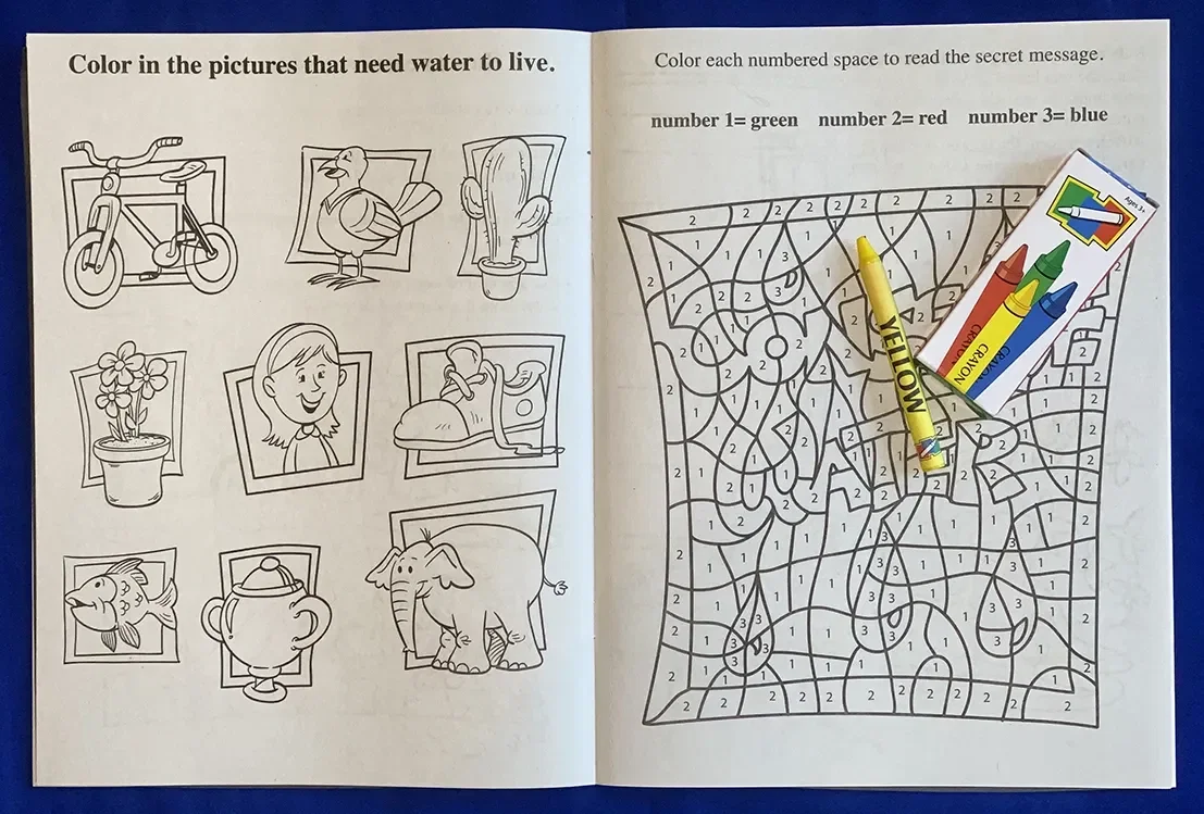 Learn About Water Conservation Coloring & Activity Book — view 2