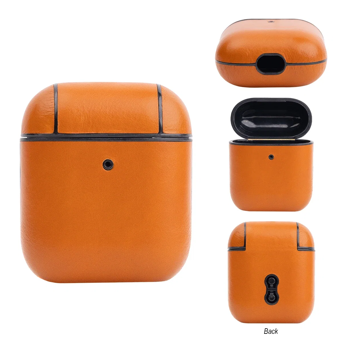 Stitched edge detail along the small carrying case