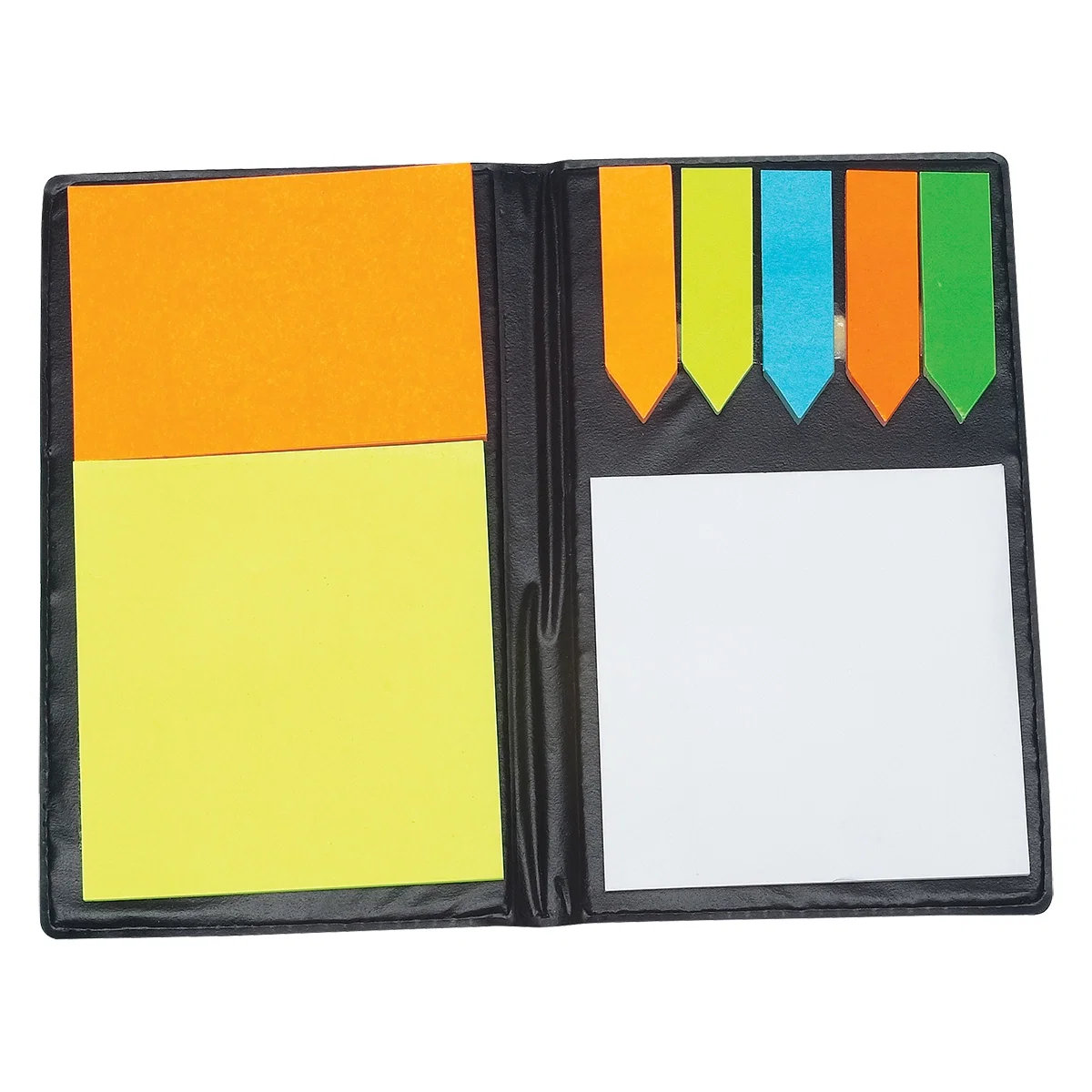 Pocket sized writing folder captured at a slight angle
