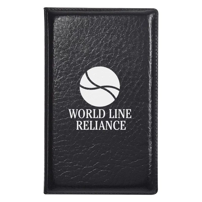 Leather Look Padfolio With Sticky Notes & Flags — view 4