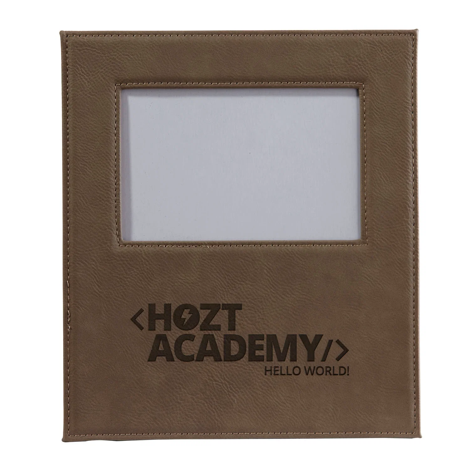 Leatherette 4 x 6 Picture Frame — Tan — view 2