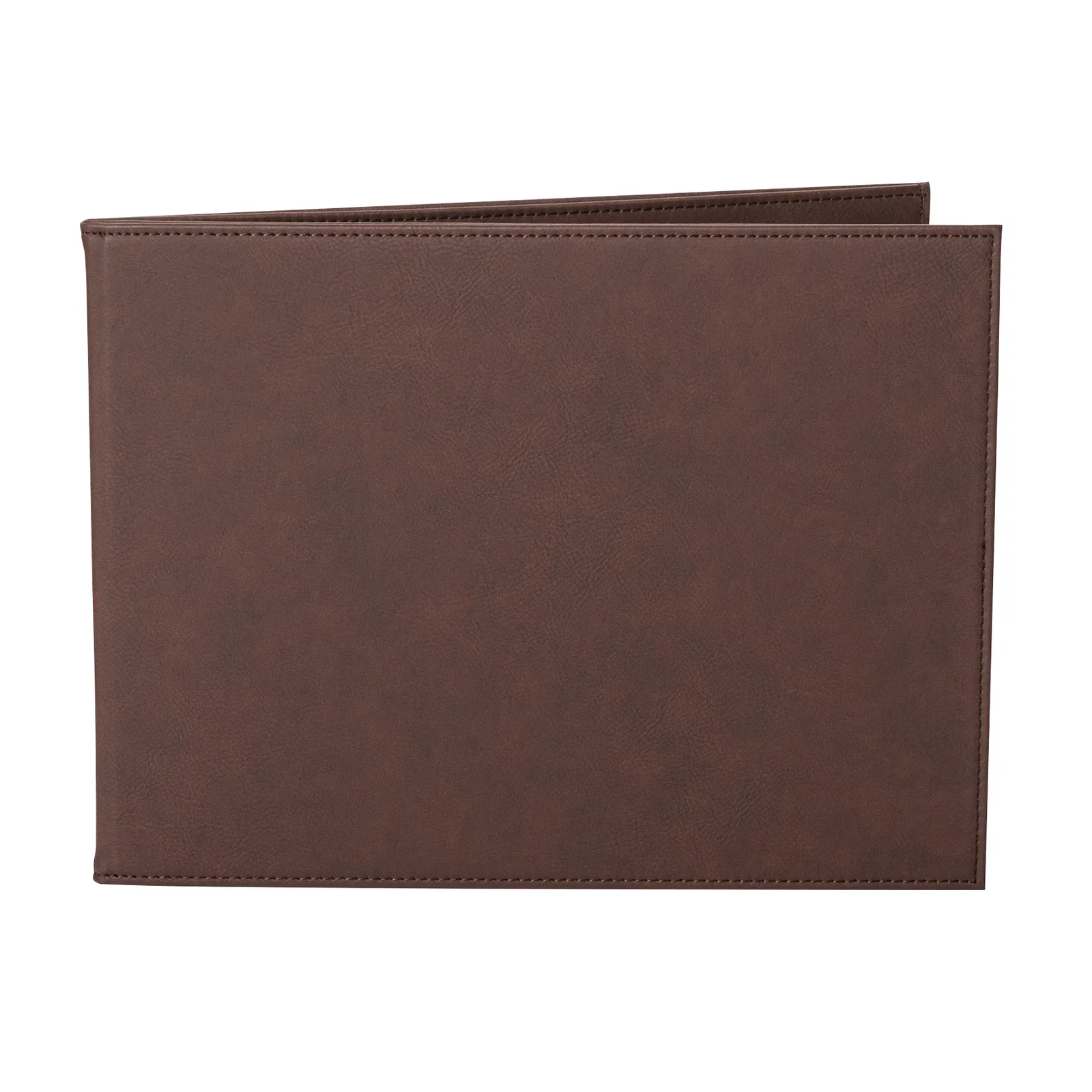 Personalized Laser-Engraved Soft Leatherette Certificate Holder with Window for team milestone celebrations