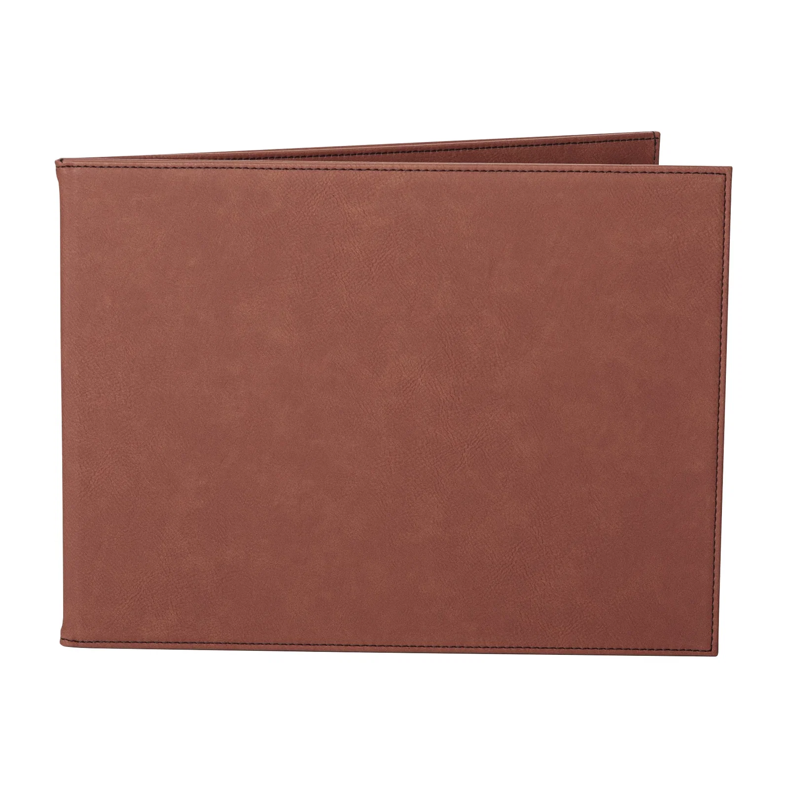 Personalized Laser-Engraved Soft Leatherette Certificate Holder with Window for volunteer appreciation