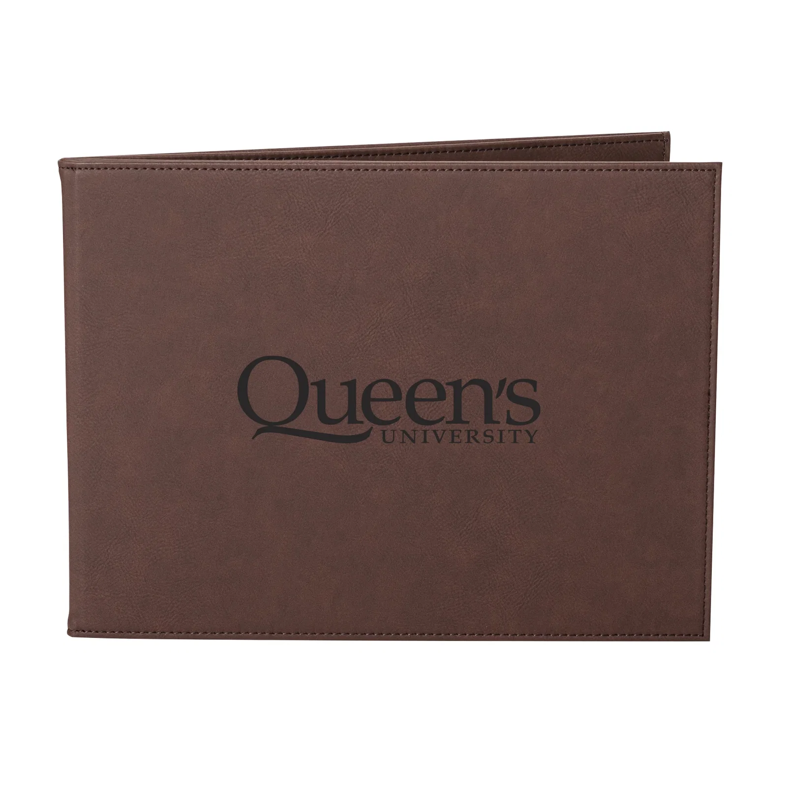 Custom Laser-Engraved Soft Leatherette Certificate Holder with Window for retirement presentations