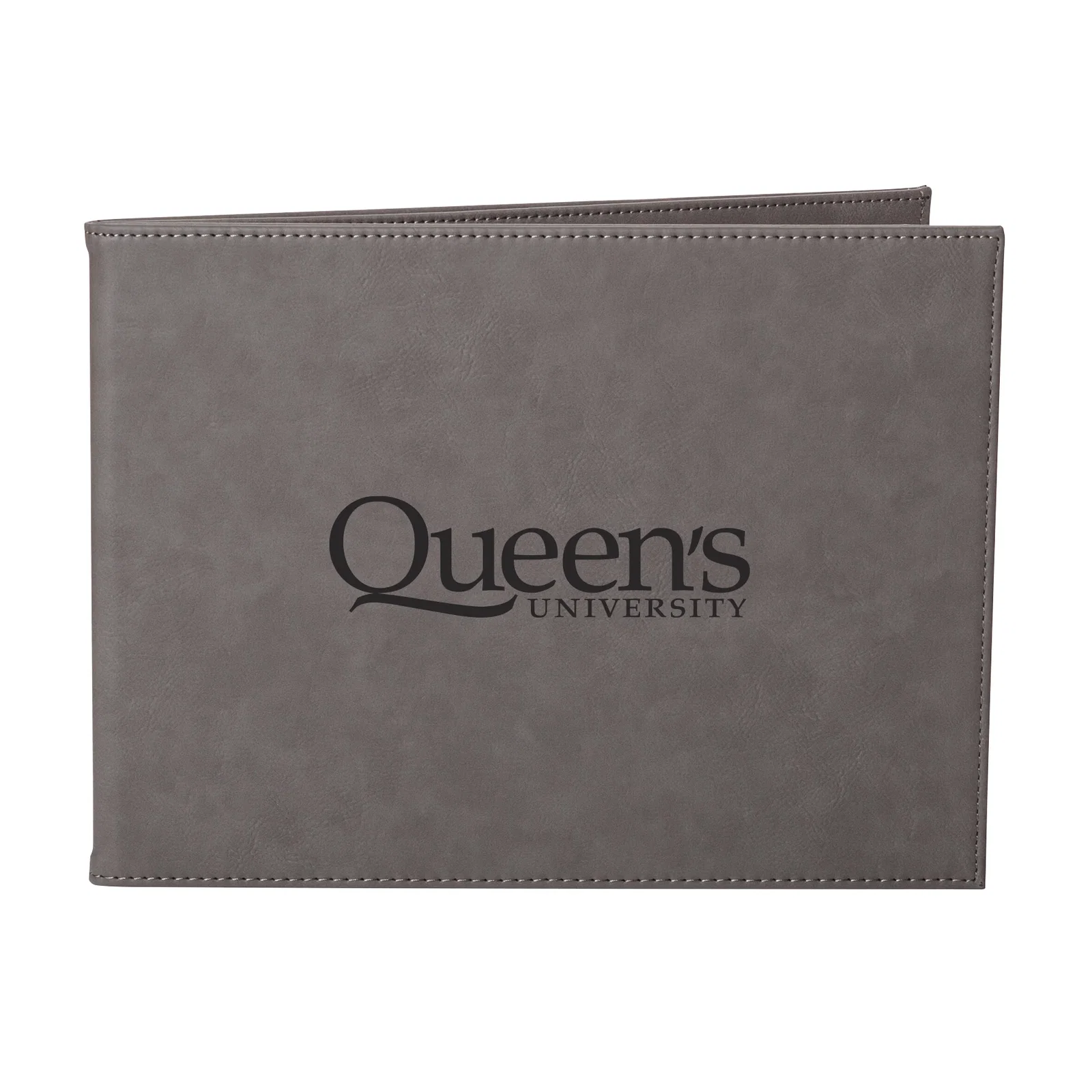 Custom Laser-Engraved Soft Leatherette Certificate Holder with Window for team milestone celebrations