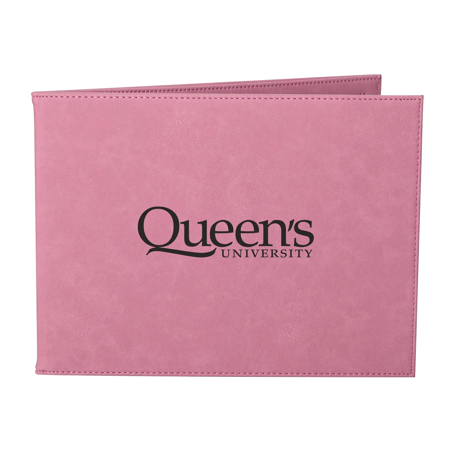 Custom Laser-Engraved Soft Leatherette Certificate Holder with Window for graduation ceremonies