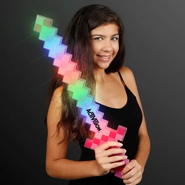 LED 8-Bit Pixel Sword — view 2