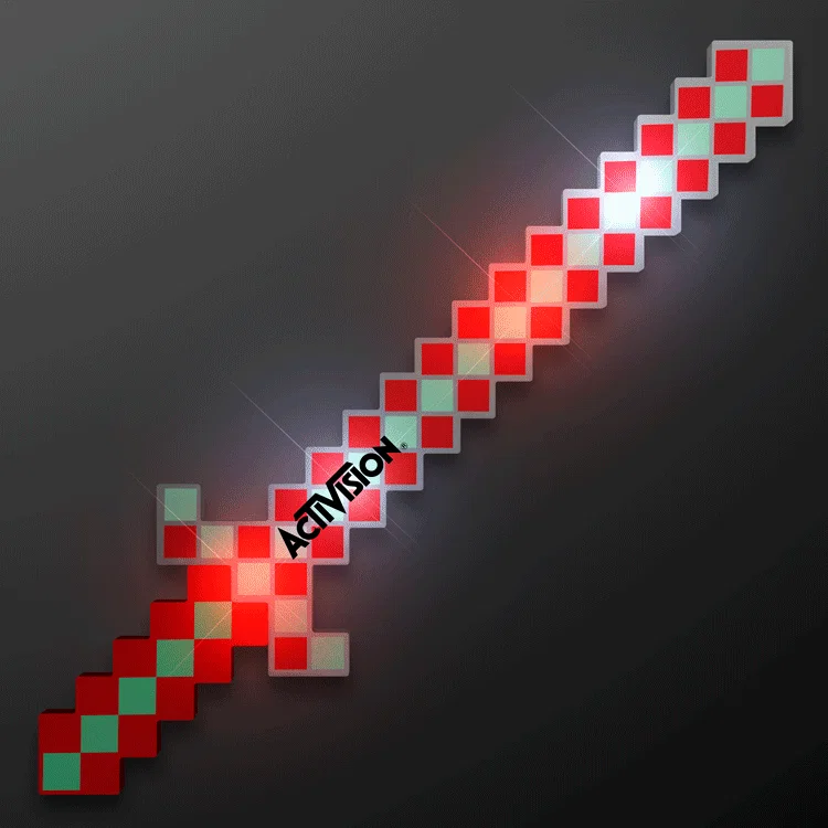 LED 8-Bit Pixel Sword — view 3