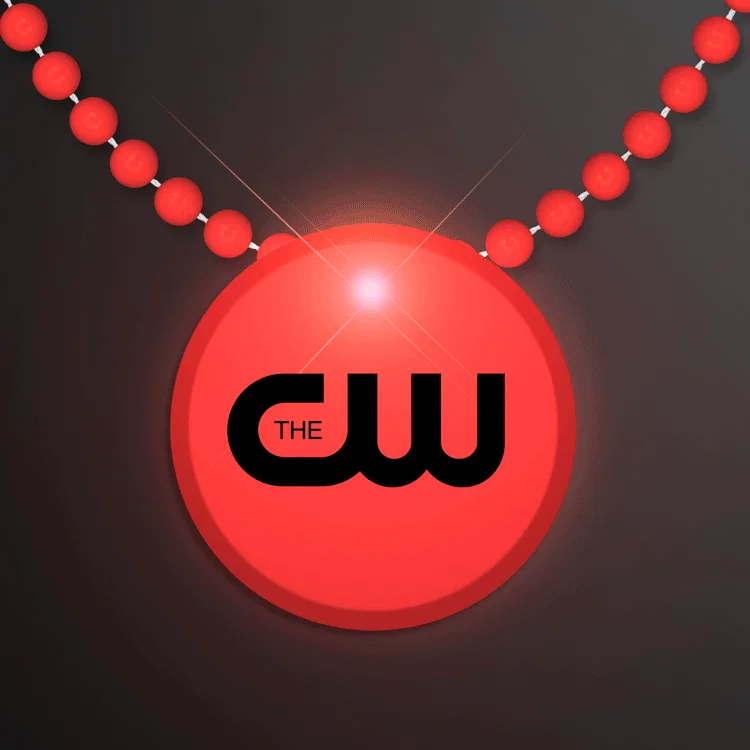 LED Circle Badge with Beads — view 2