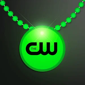 LED Circle Badge with Beads