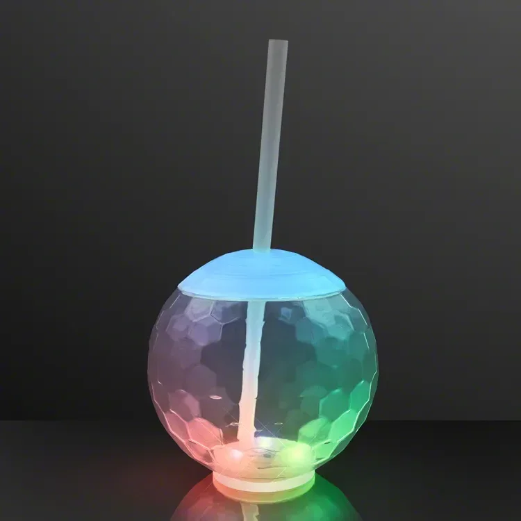 LED Disco Ball Tumbler Cups, Deluxe Light Base — view 2