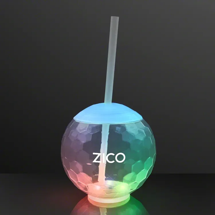 LED Disco Ball Tumbler Cups, Deluxe Light Base — view 4