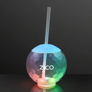 LED Disco Ball Tumbler Cups, Deluxe Light Base