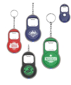 LED Flashlight Keychain with Built-in Bottle Opener