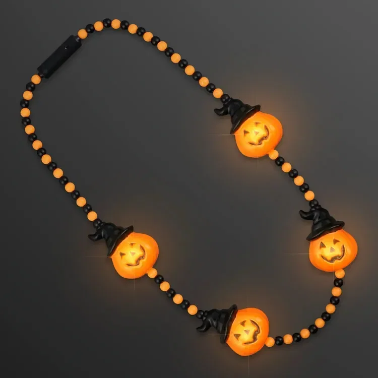 LED Hocus Pocus Pumpkins Beads with Medallion — view 2