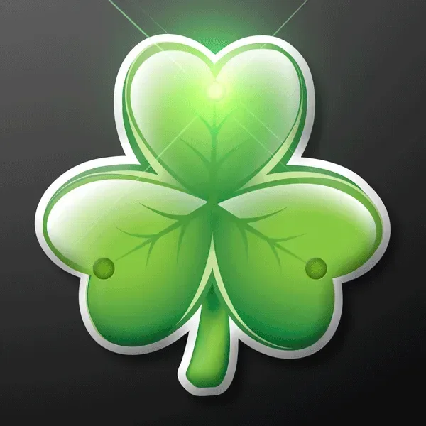 LED Irish Shamrock Lapel Pin — view 4