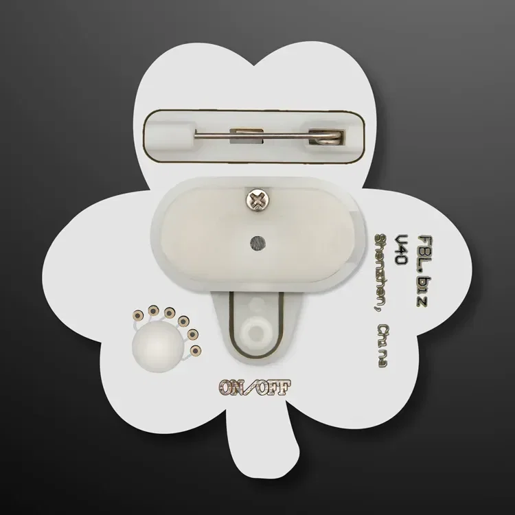 LED Irish Shamrock Lapel Pin — view 5