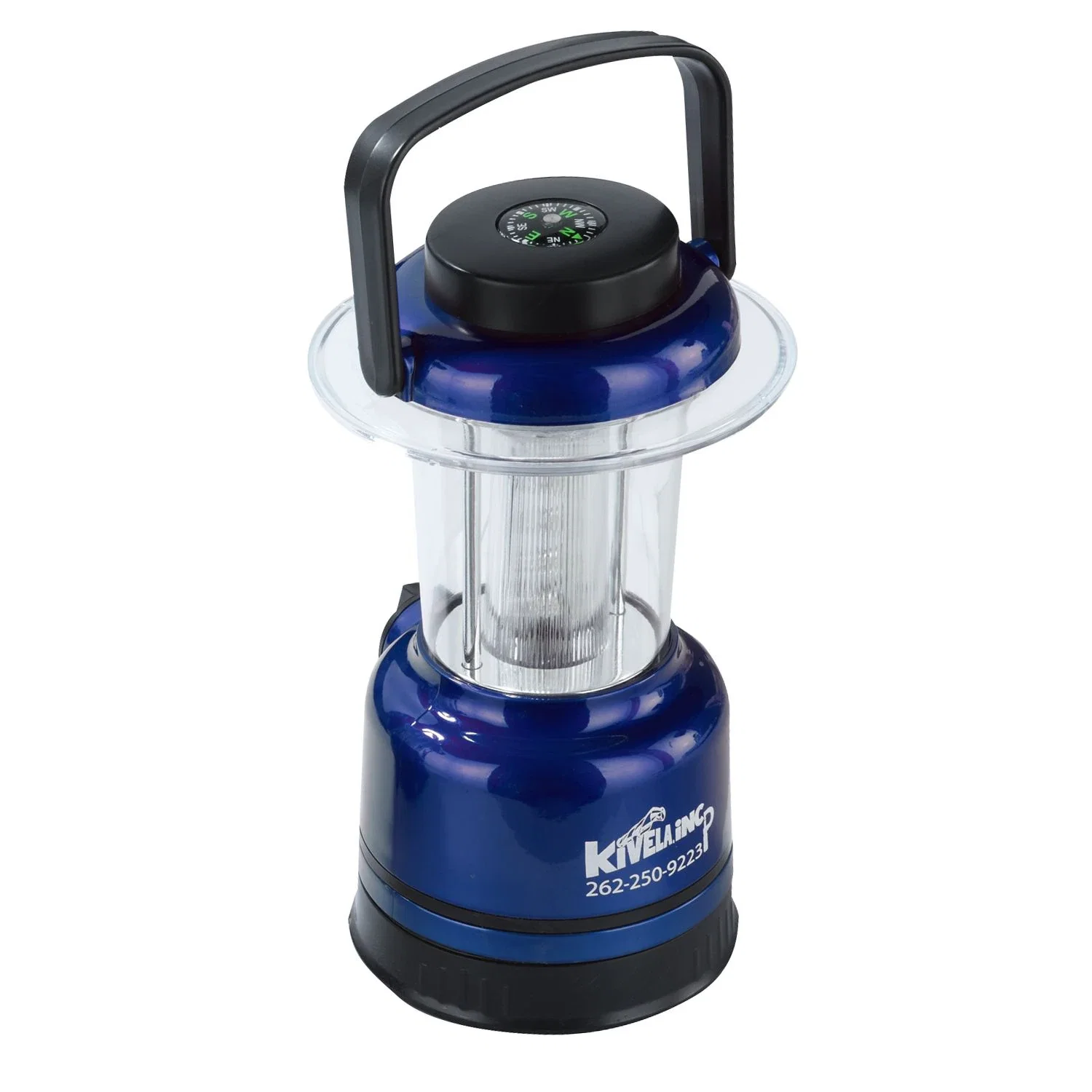 Imprinted LED Lantern — Blue — view 2