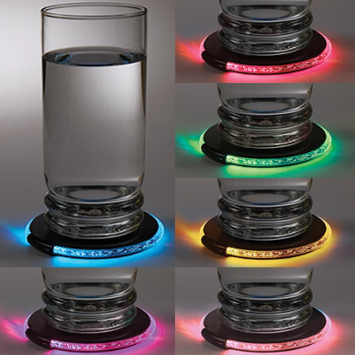 Edge profile of the slim illuminated drink mat