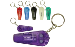 LED Light & Whistle Keychain