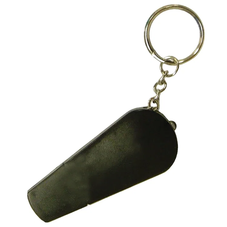 LED Light & Whistle Keychain. Dual-function LED light and whistle keychain for campus safety giveaways, view 2
